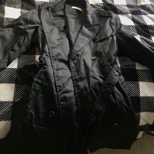 NEW Prada Signature Black Nylon Trench